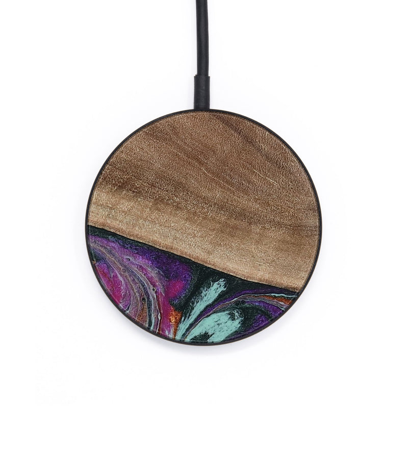 Circle Wood Wireless Charger - Ivory (Green, 802770)