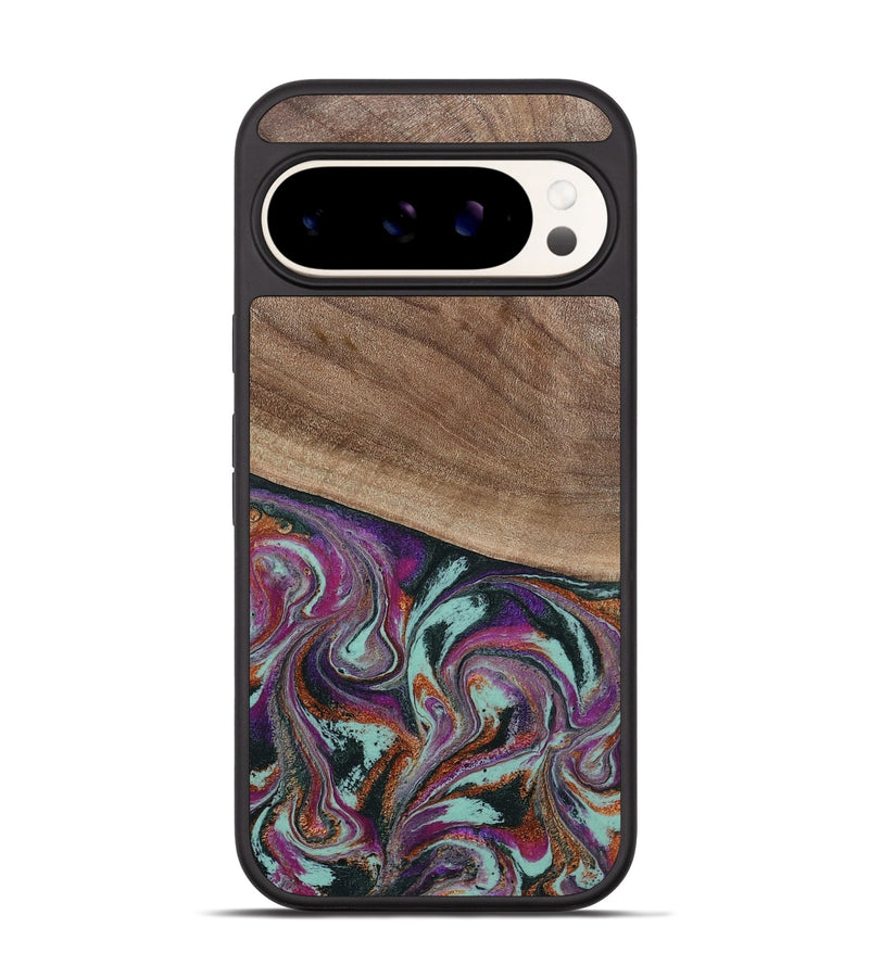 Pixel 9 Wood Phone Case - Ivory (Green, 802770)