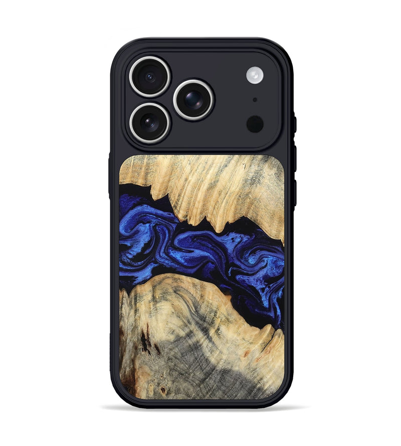 iPhone 17 Pro Wood Phone Case - Mira (Blue, 802877)