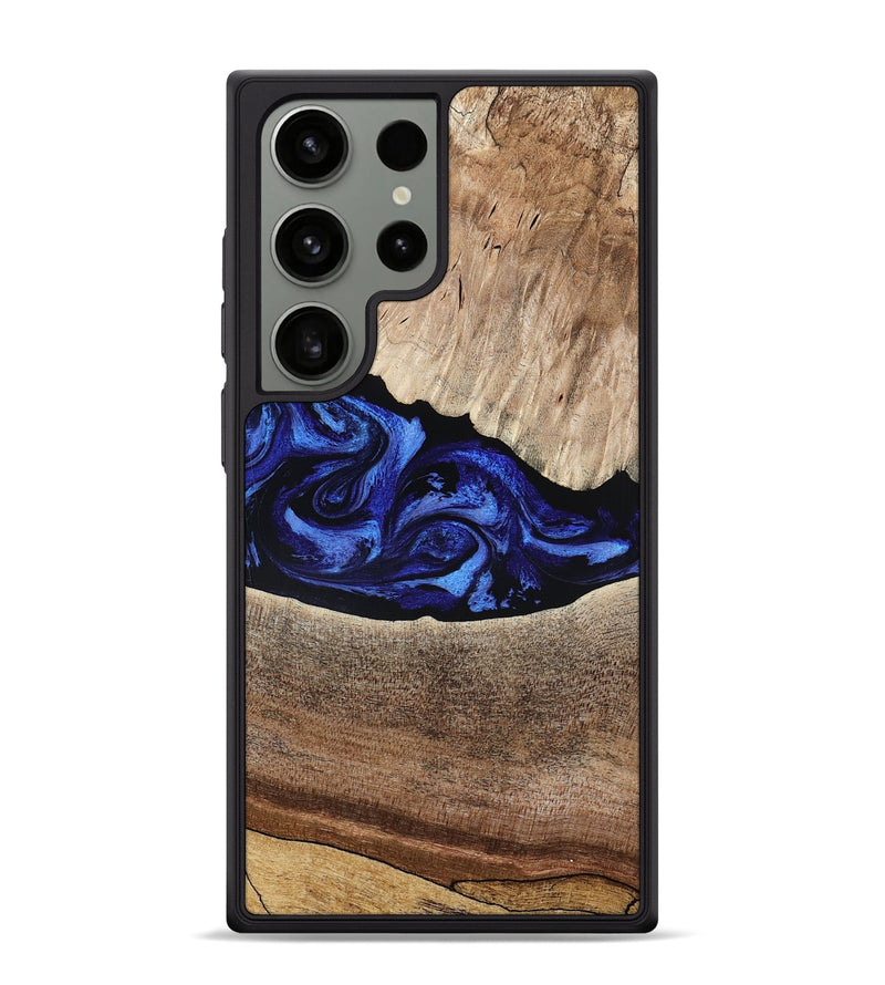 Galaxy S24 Ultra Wood Phone Case - Ariella (Blue, 802881)