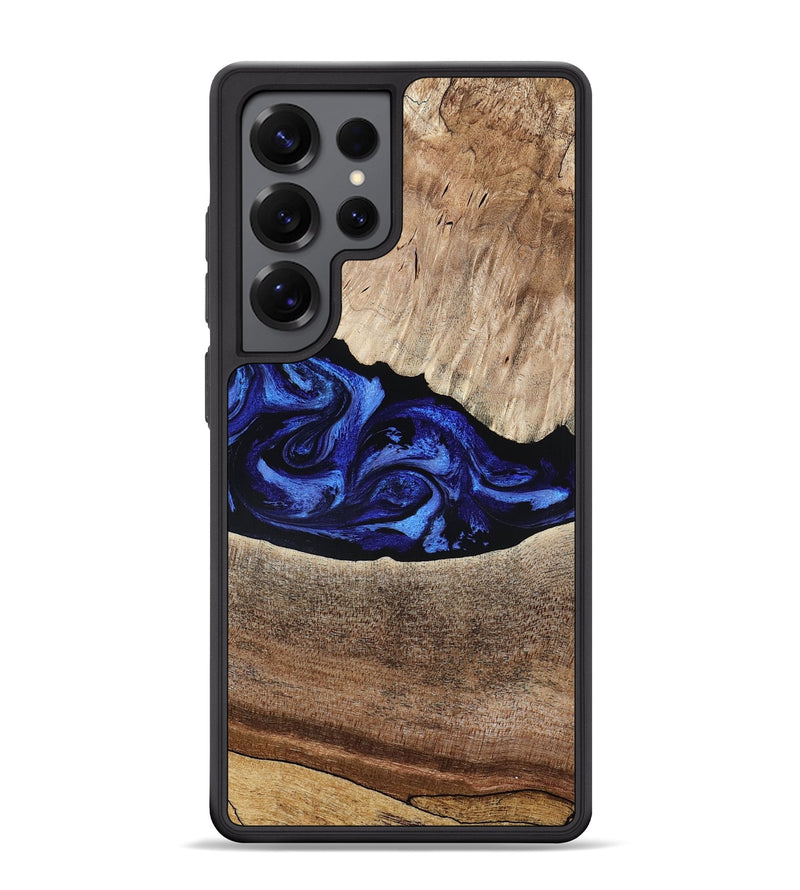 Galaxy S25 Ultra Wood Phone Case - Ariella (Blue, 802881)