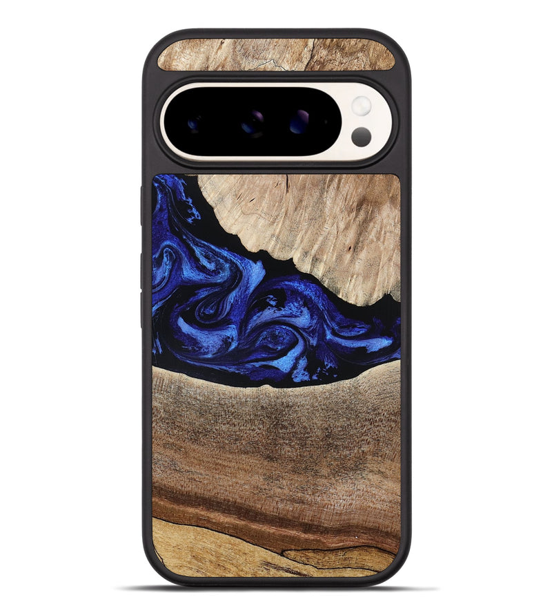 Pixel 9 Pro XL Wood Phone Case - Ariella (Blue, 802881)