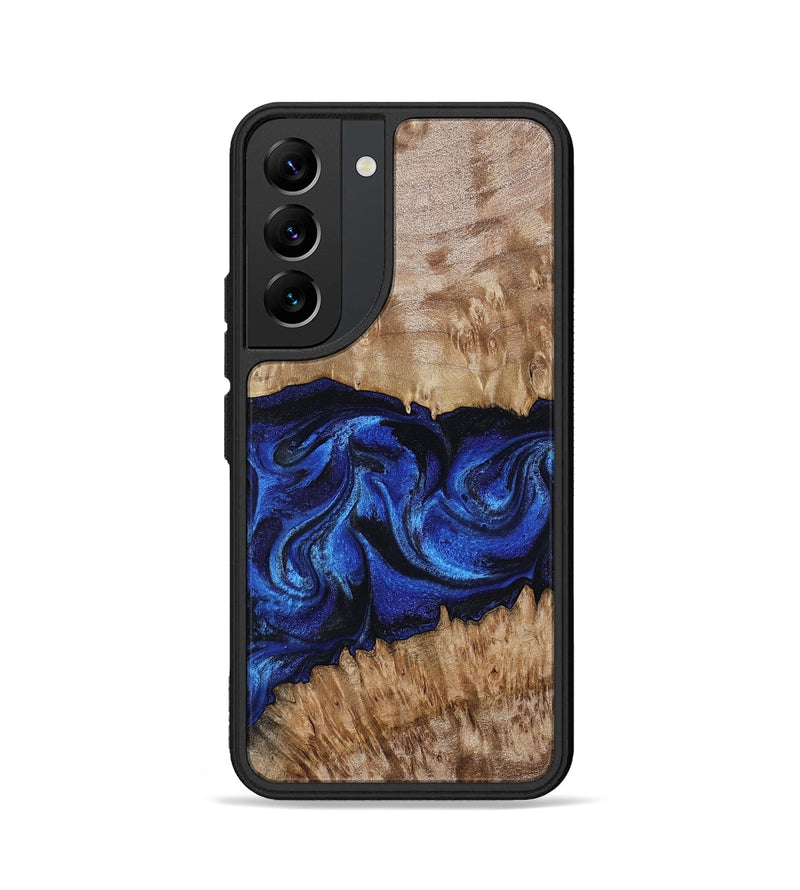 Galaxy S22 Wood Phone Case - Nels (Blue, 802886)