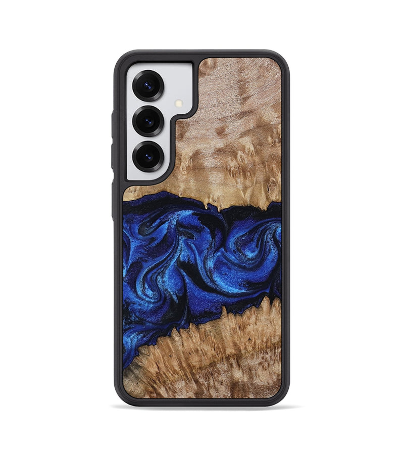 Galaxy S25 Wood Phone Case - Nels (Blue, 802886)
