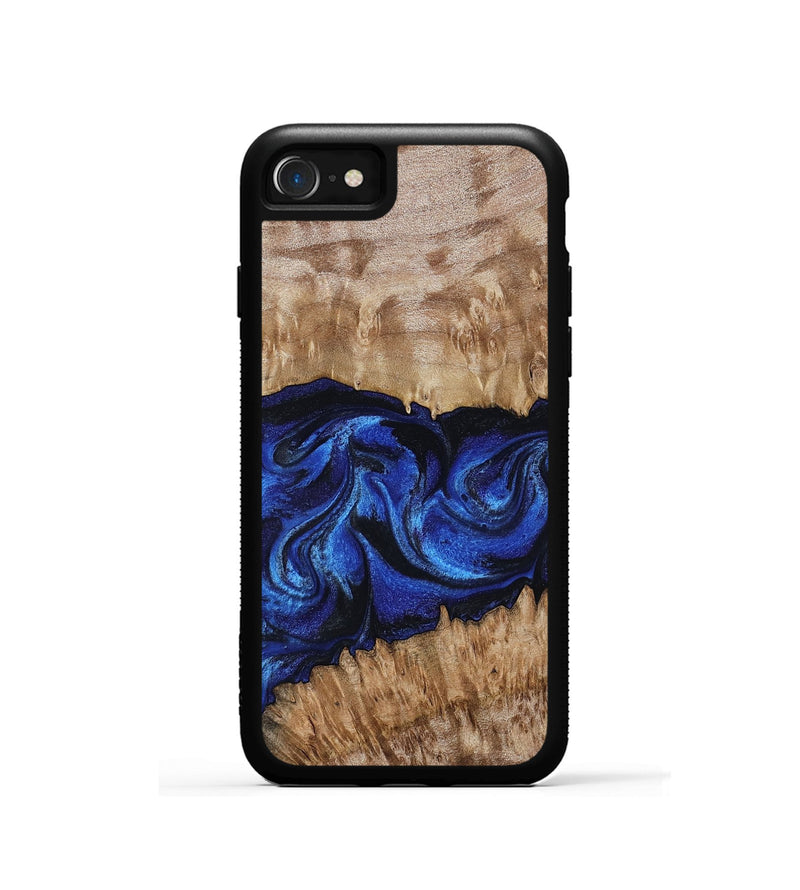 iPhone SE Wood Phone Case - Nels (Blue, 802886)