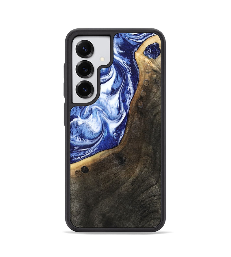 Galaxy S25 Wood Phone Case - Veva (Blue, 802892)