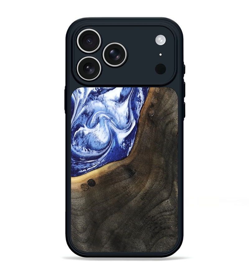 iPhone 17 Pro Max Wood Phone Case - Veva (Blue, 802892)