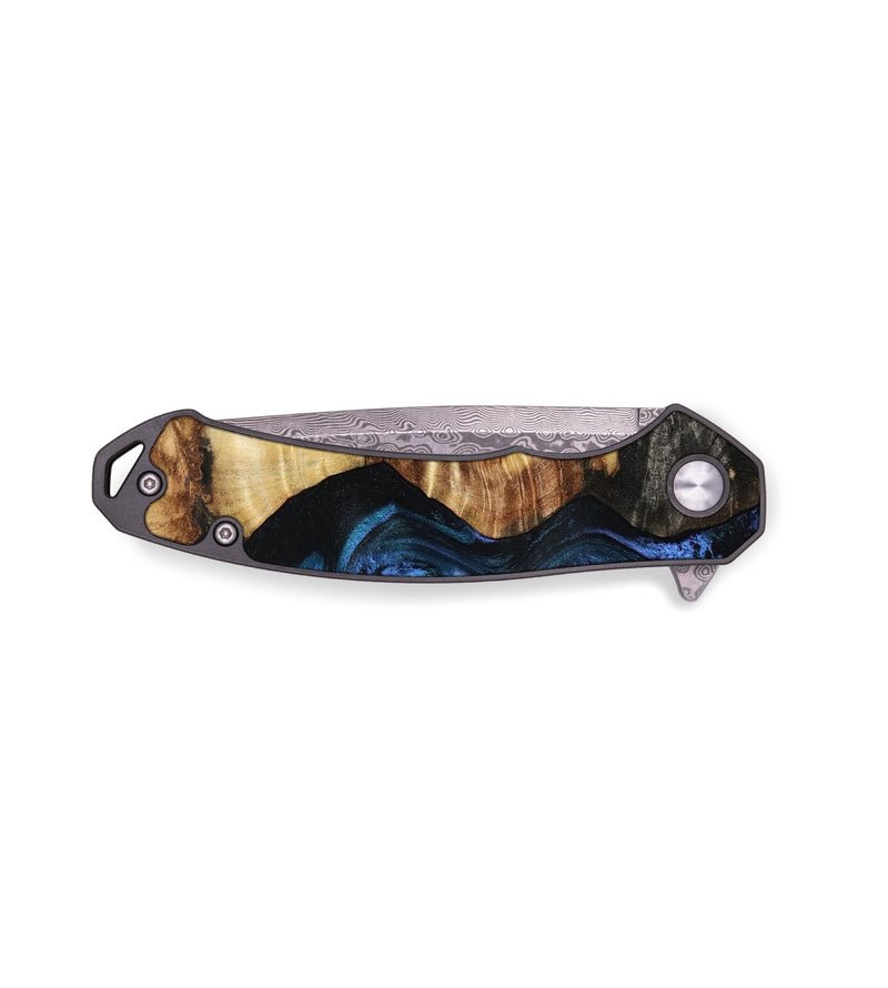 EDC Wood Pocket Knife - Kaleigh (Blue, 802894)