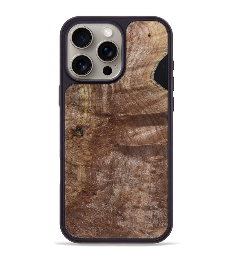 iPhone 16 Pro Max Wood Phone Case - Brandan (Wood Burl, 802896)