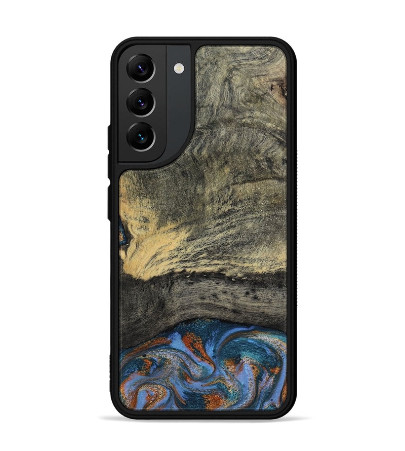Galaxy S22 Plus Wood Phone Case - Corbett (Teal & Gold, 802968)