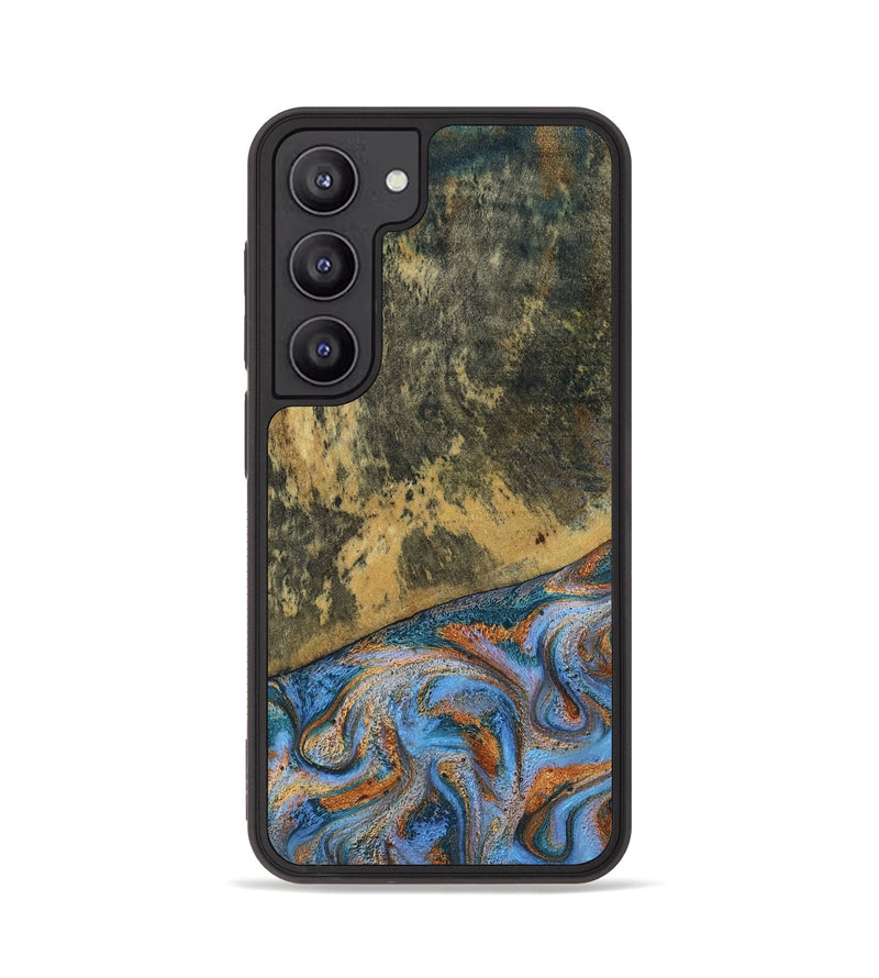 Galaxy S23 Wood Phone Case - Rey (Teal & Gold, 802995)