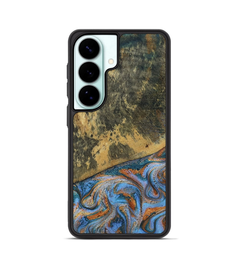 Galaxy S26 Wood Phone Case - Rey (Teal & Gold, 802995)