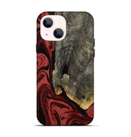 iPhone 13 Wood Live Edge Phone Case - Bobbye (Red, 803028)
