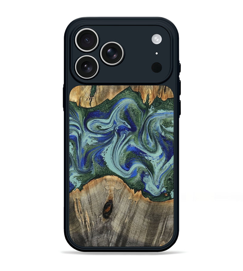 iPhone 17 Pro Max Wood Phone Case - Noah (Green, 803135)