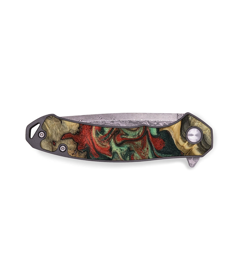 EDC Wood Pocket Knife - Tayler (Green, 803137)