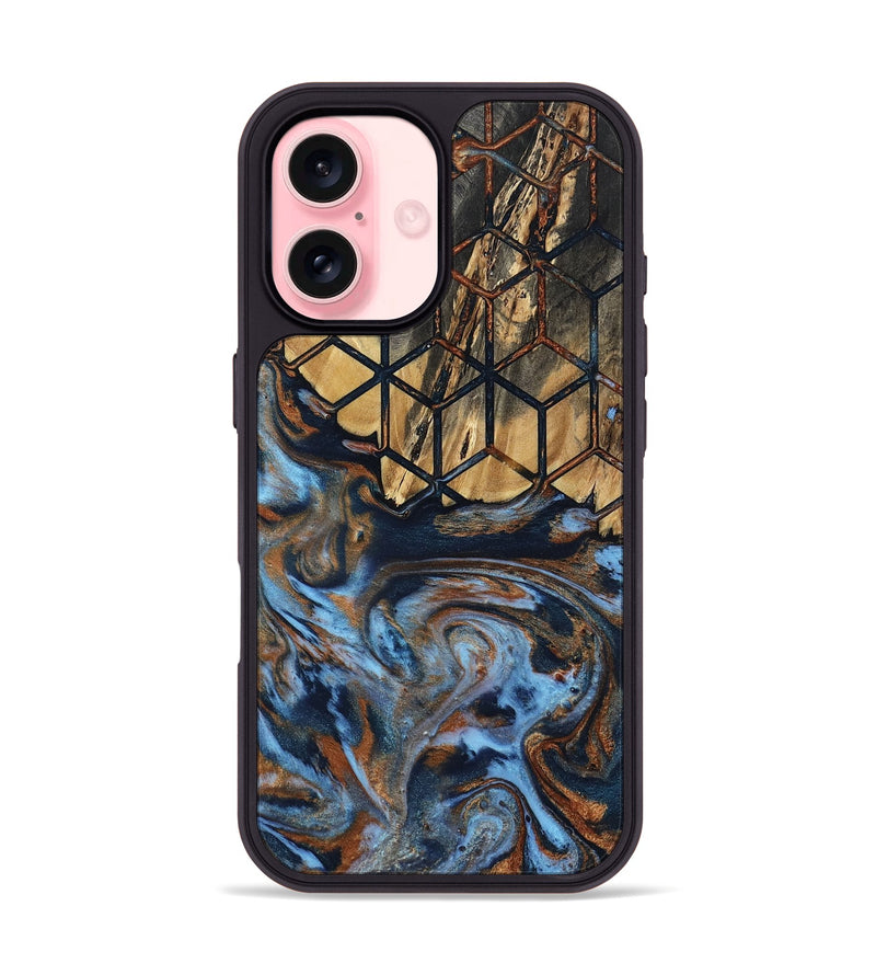 iPhone 16 Wood Phone Case - Emilee (Pattern, 803149)