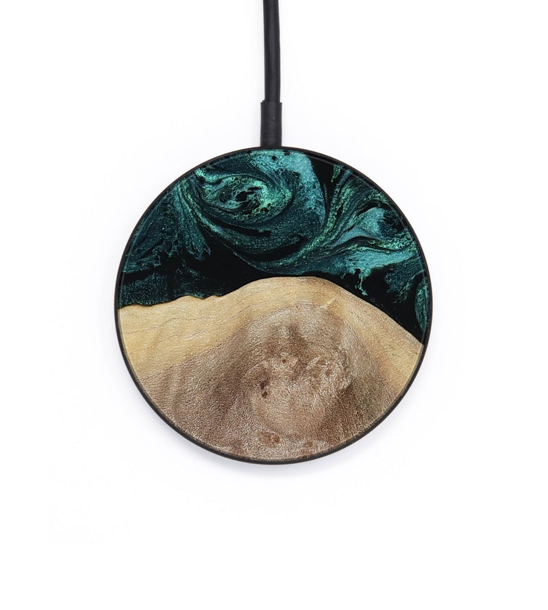Circle Wood Wireless Charger - Journi (Green, 803167)