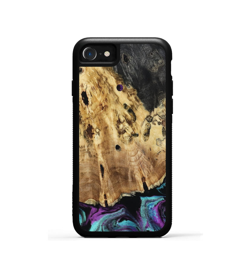 iPhone SE Wood Phone Case - Lillian (Purple, 803180)