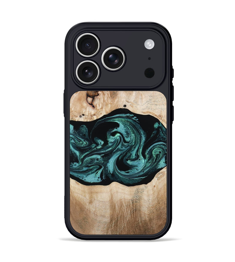 iPhone 17 Pro Wood Phone Case - Zana (Green, 803186)