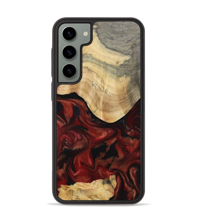 Galaxy S23 Plus Wood Phone Case - Aryan (Red, 803232)