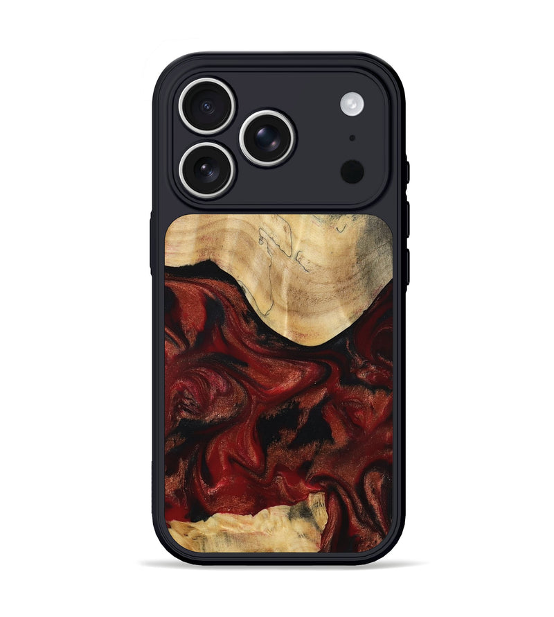 iPhone 17 Pro Wood Phone Case - Aryan (Red, 803232)