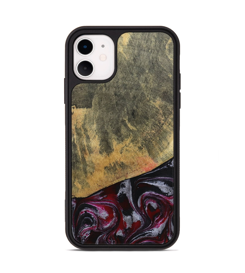 iPhone 11 Wood Phone Case - Reign (Red, 803233)