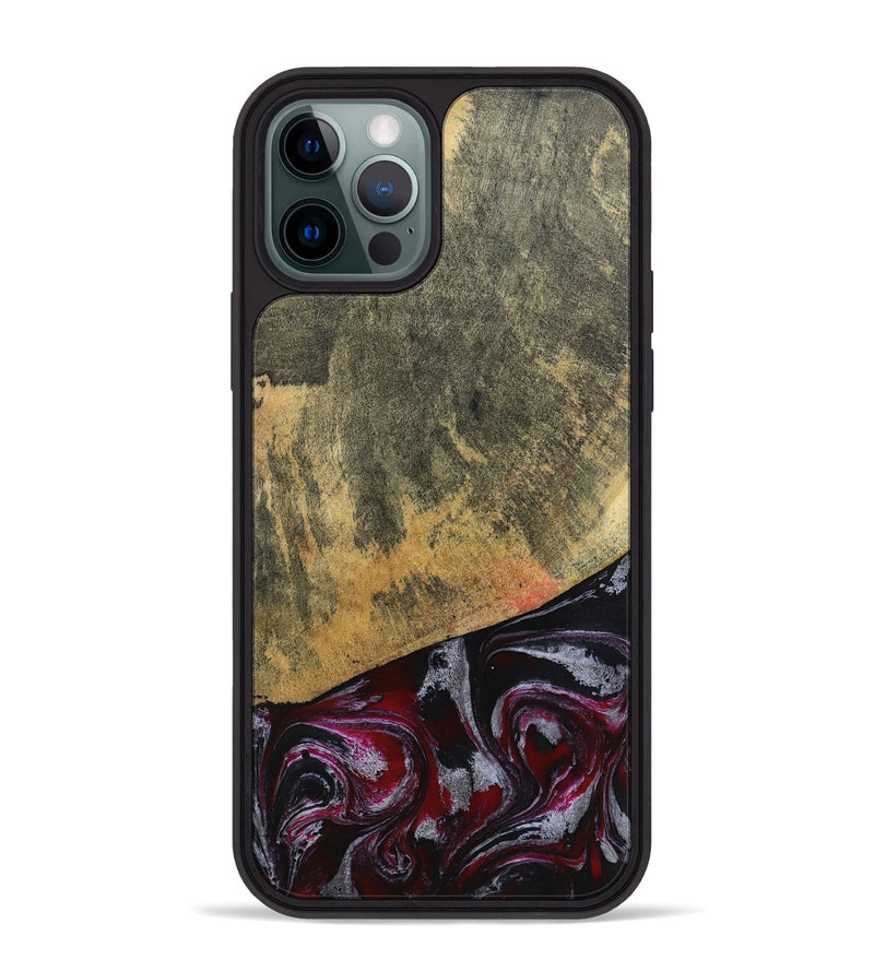 iPhone 12 Pro Max Wood Phone Case - Reign (Red, 803233)