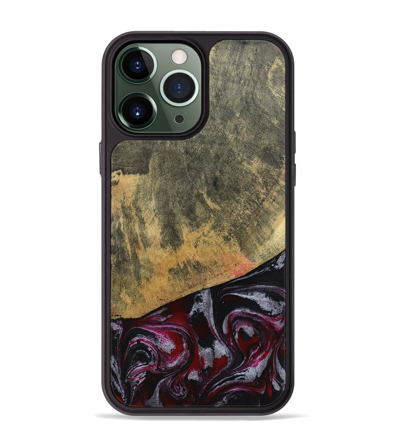 iPhone 13 Pro Max Wood Phone Case - Reign (Red, 803233)