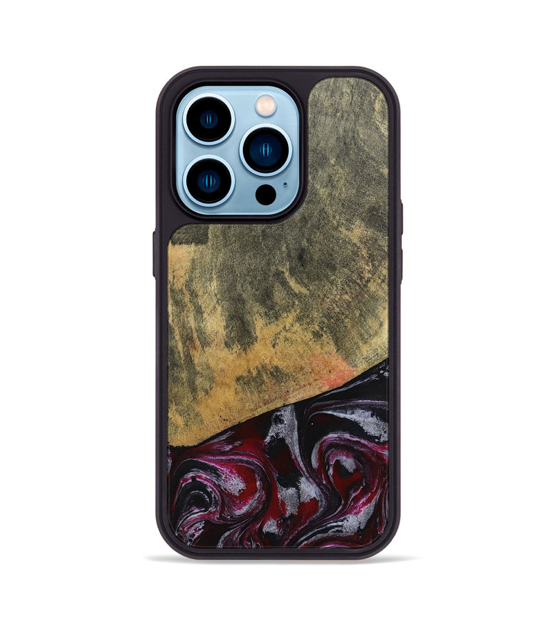 iPhone 14 Pro Wood Phone Case - Reign (Red, 803233)
