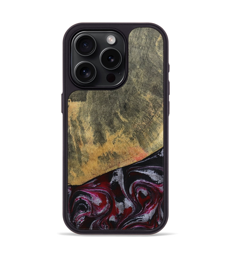 iPhone 15 Pro Wood Phone Case - Reign (Red, 803233)