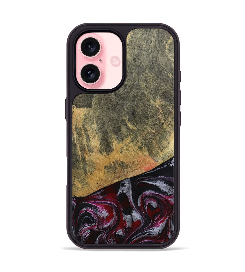 iPhone 16 Wood Phone Case - Reign (Red, 803233)