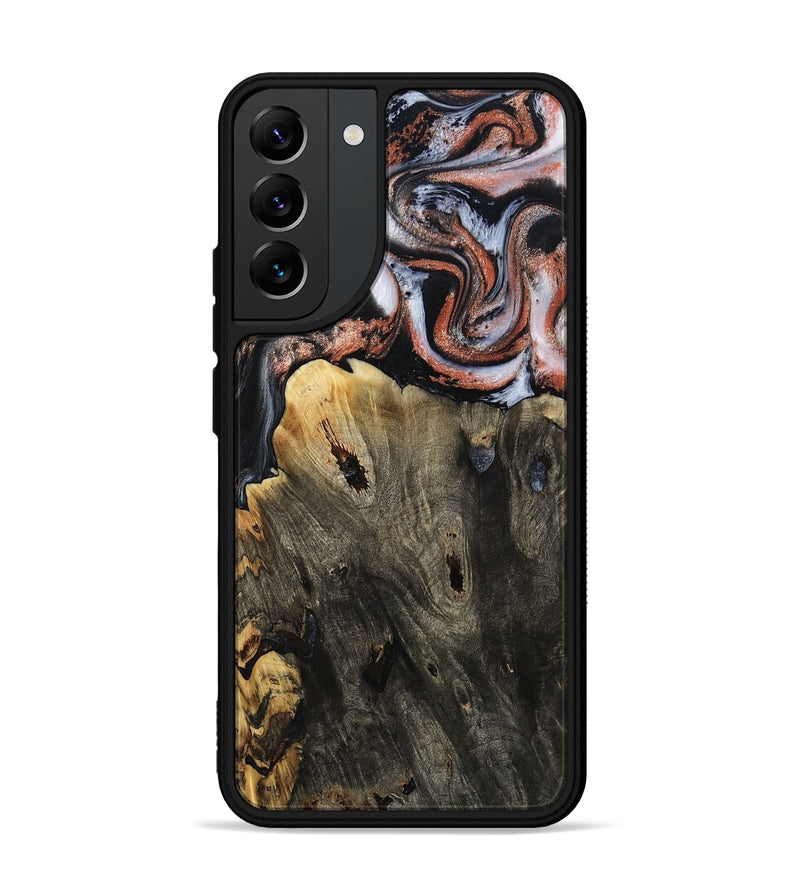 Galaxy S22 Plus Wood Phone Case - Delaney (Black & White, 803239)