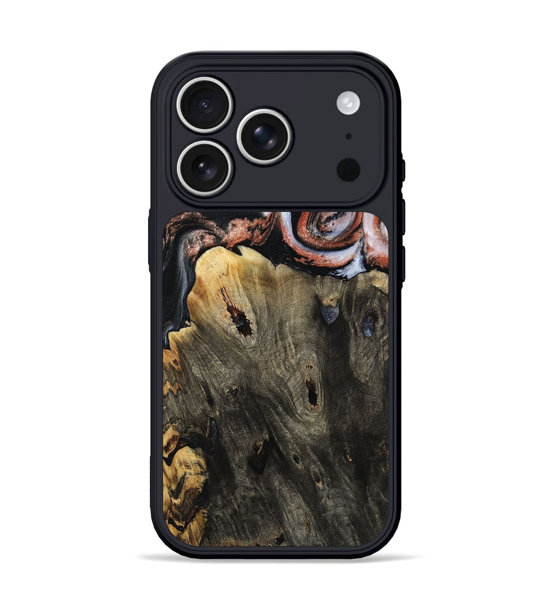 iPhone 17 Pro Wood Phone Case - Delaney (Black & White, 803239)