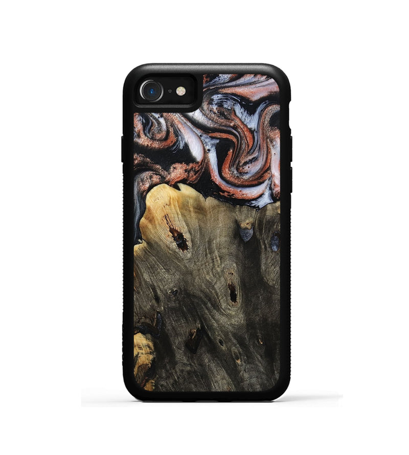 iPhone SE Wood Phone Case - Delaney (Black & White, 803239)