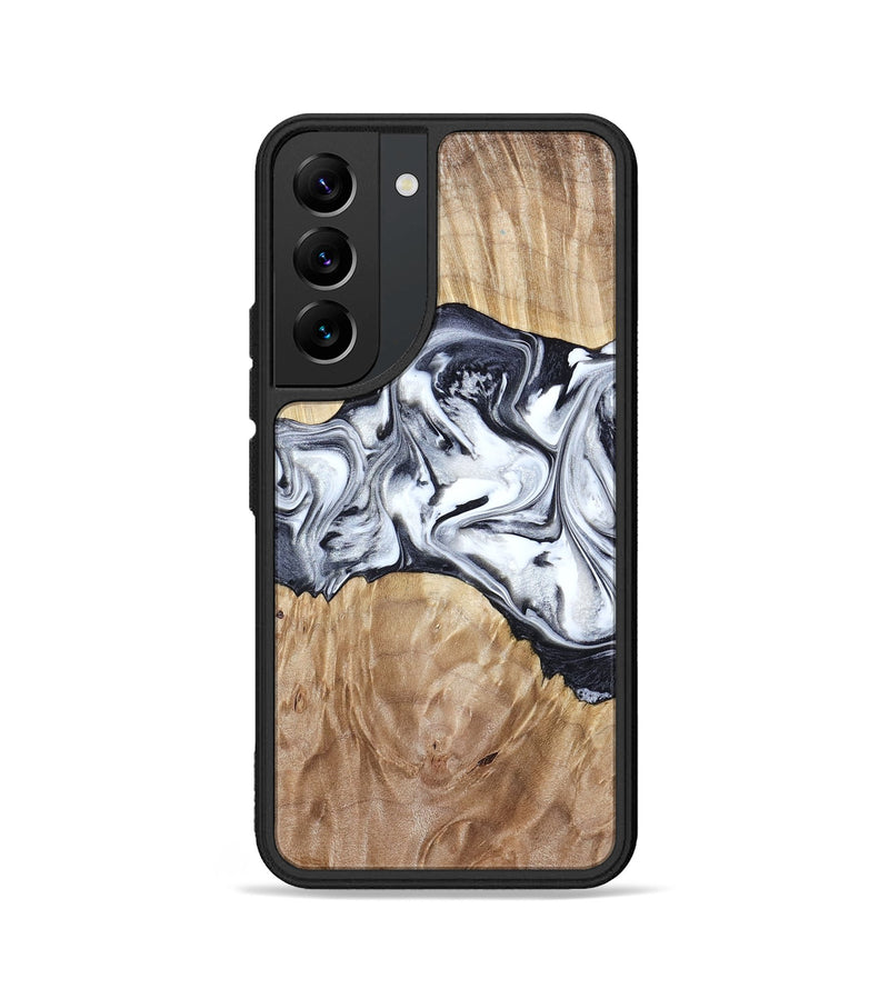 Galaxy S22 Wood Phone Case - Haiden (Black & White, 803240)