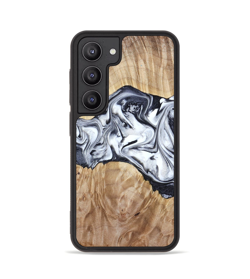 Galaxy S23 Wood Phone Case - Haiden (Black & White, 803240)