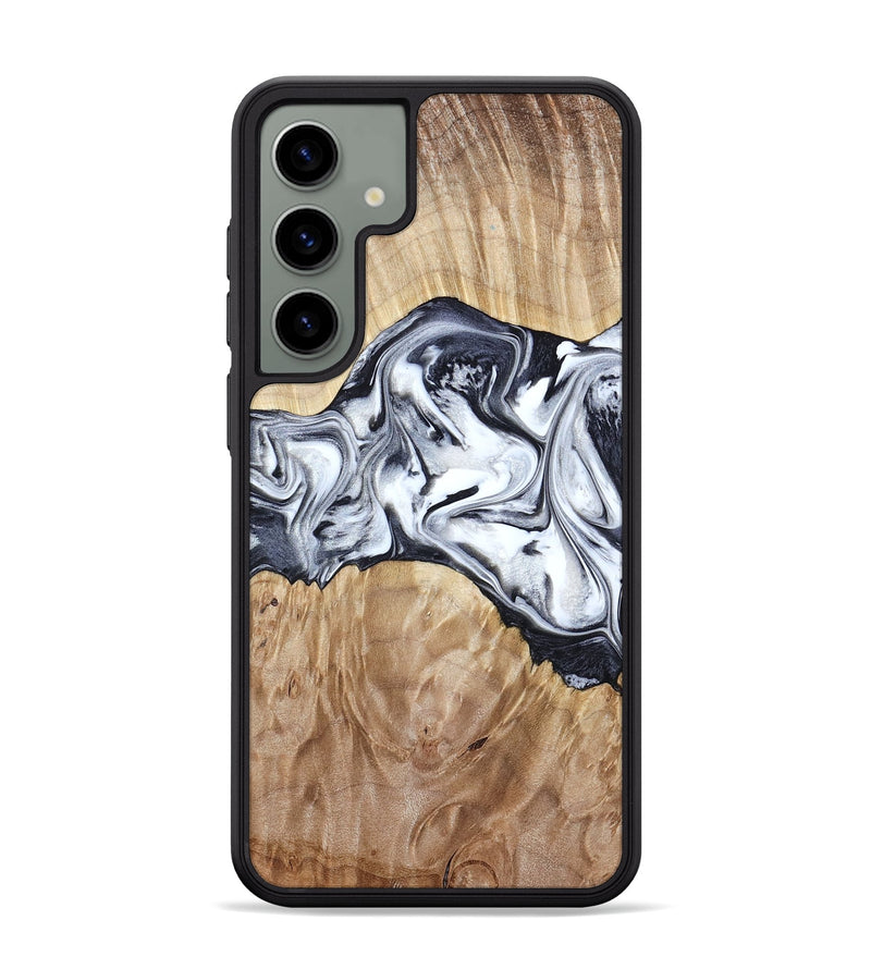 Galaxy S24 Plus Wood Phone Case - Haiden (Black & White, 803240)
