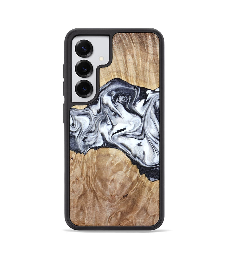 Galaxy S25 Wood Phone Case - Haiden (Black & White, 803240)