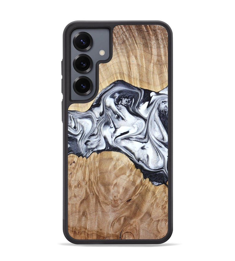 Galaxy S25 Plus Wood Phone Case - Haiden (Black & White, 803240)