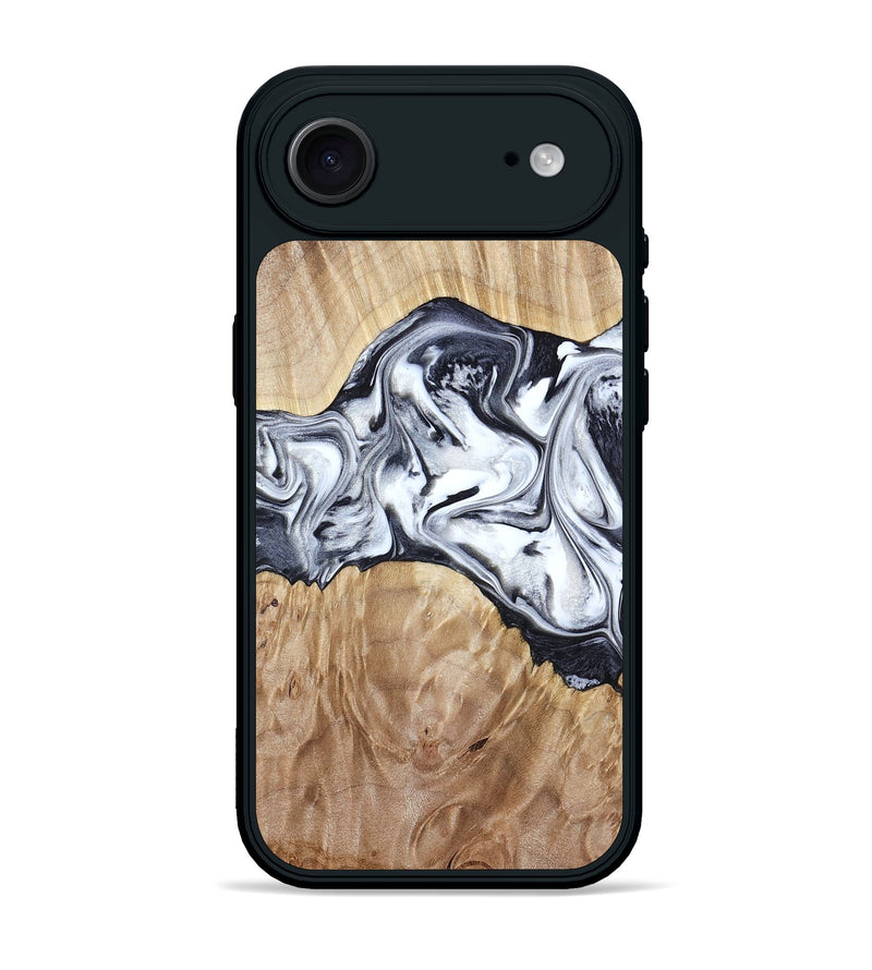 iPhone 17 Air Wood Phone Case - Haiden (Black & White, 803240)