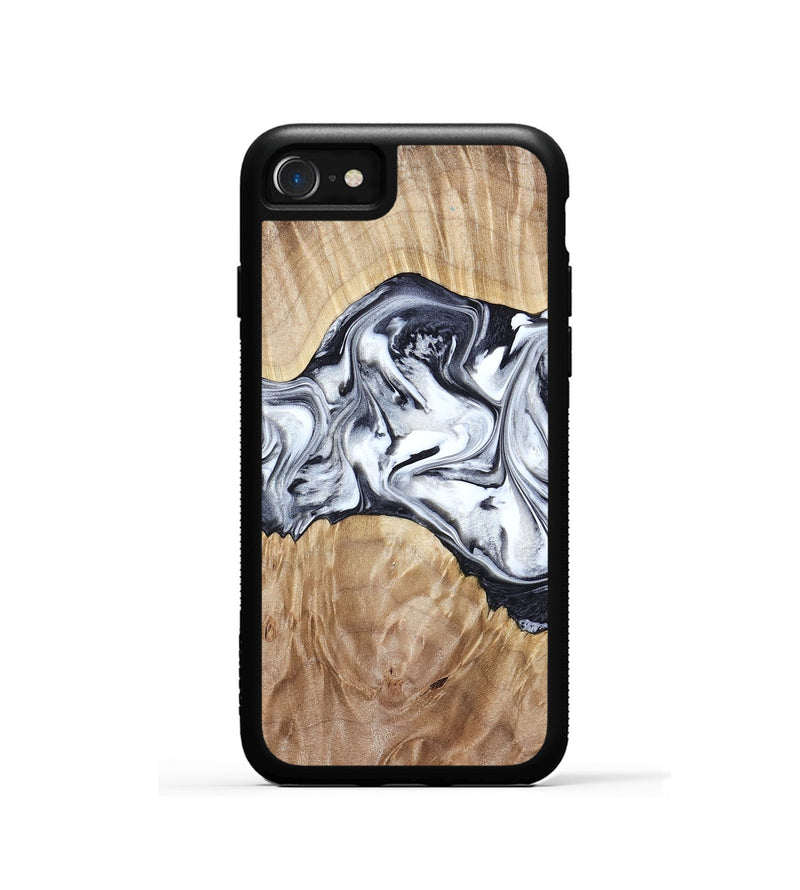 iPhone SE Wood Phone Case - Haiden (Black & White, 803240)