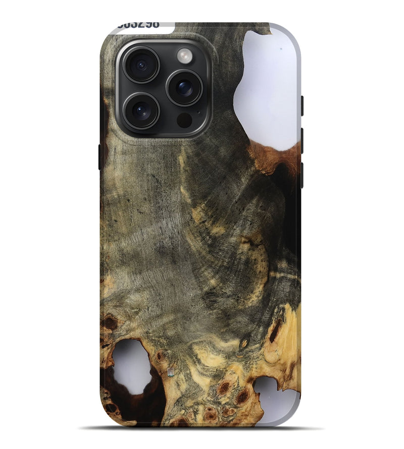 iPhone 16 Pro Max Wood Live Edge Phone Case - Wrenley (Clear, 803298)