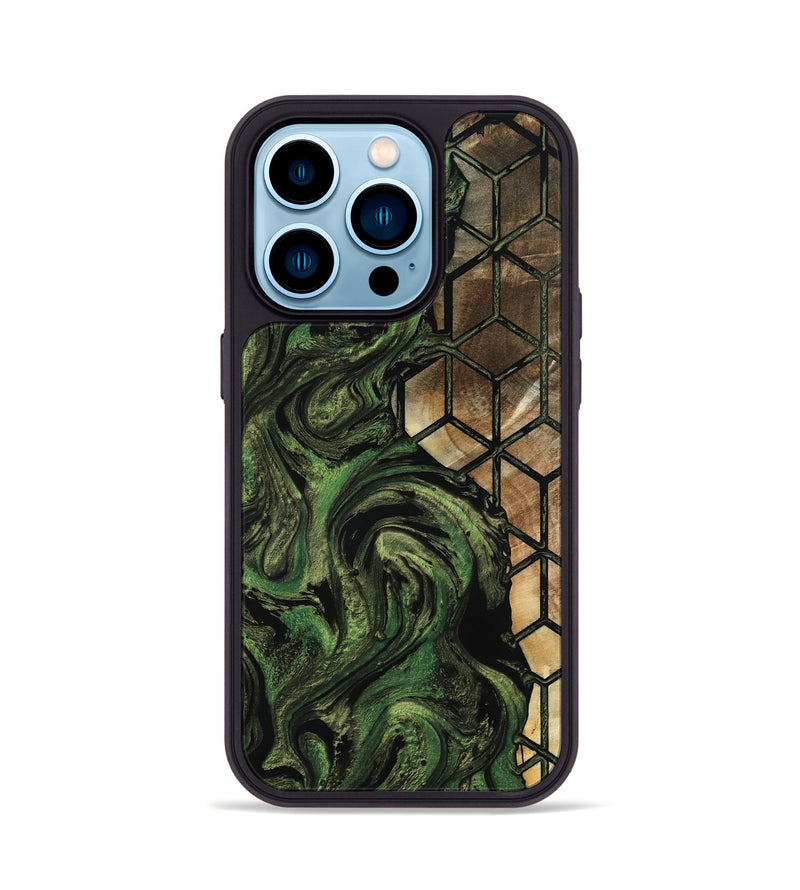 iPhone 14 Pro Wood Phone Case - Vera (Pattern, 803300)