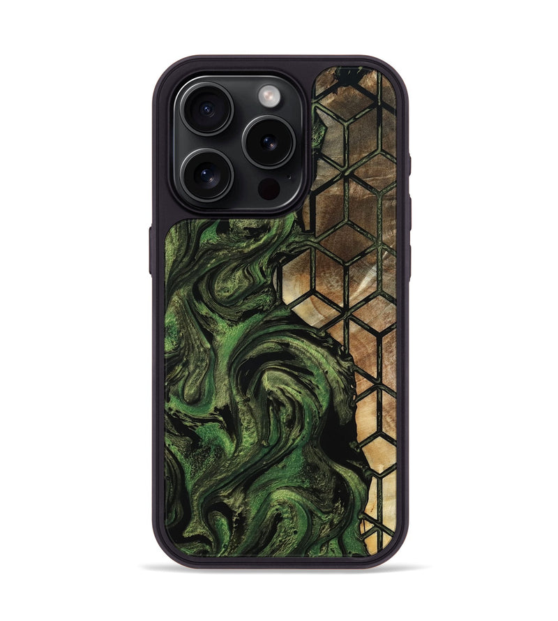 iPhone 15 Pro Wood Phone Case - Vera (Pattern, 803300)