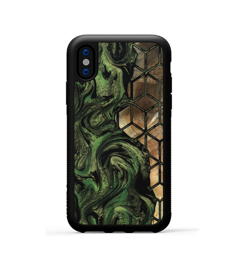 iPhone Xs Wood Phone Case - Vera (Pattern, 803300)