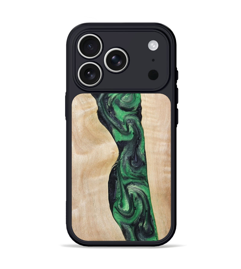 iPhone 17 Pro Wood Phone Case - Charli (Green, 803338)