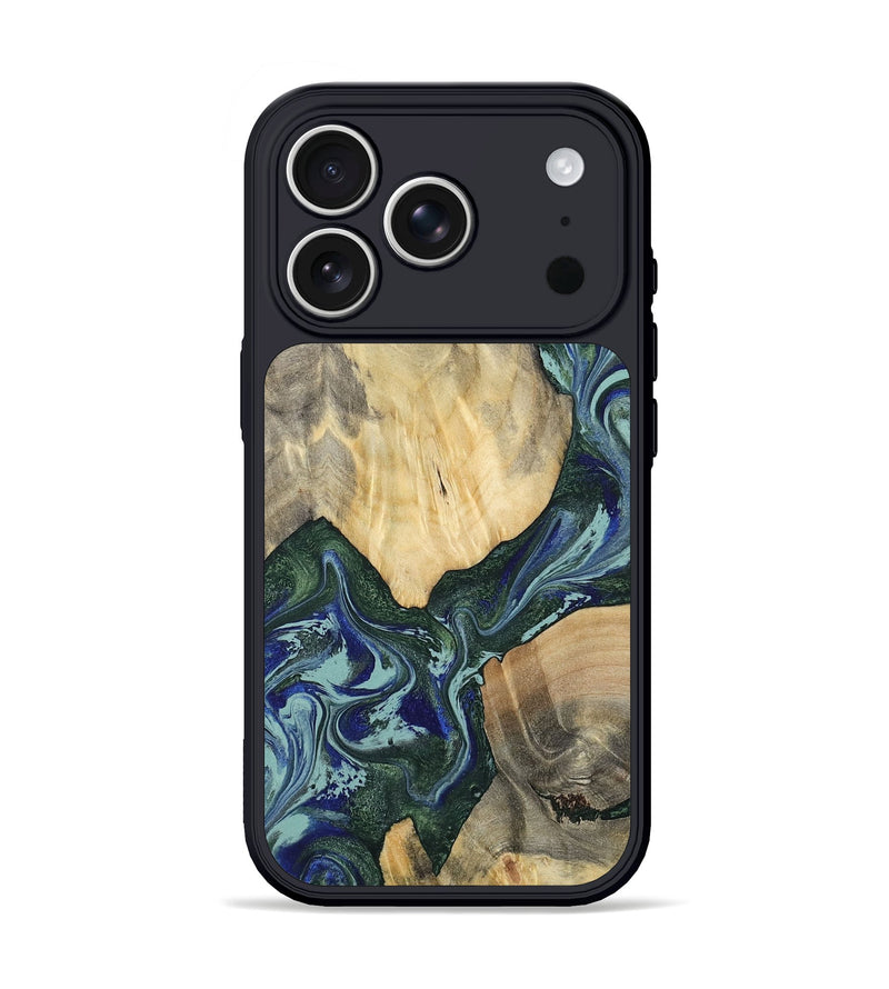 iPhone 17 Pro Wood Phone Case - Cicely (Green, 803340)