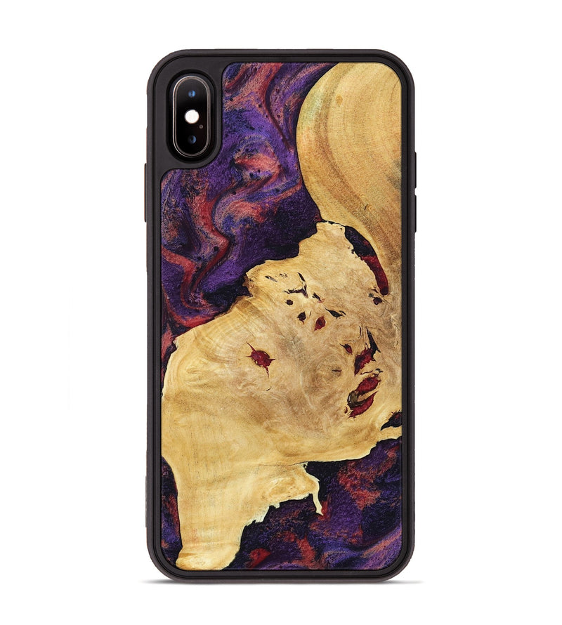 iPhone Xs Max Wood Phone Case - Eileen (Red, 803407)
