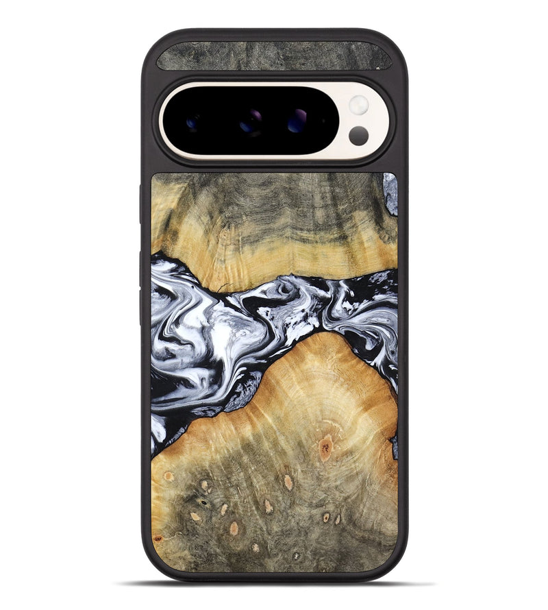 Pixel 10 Pro XL Wood Phone Case - Nash (Black & White, 803410)