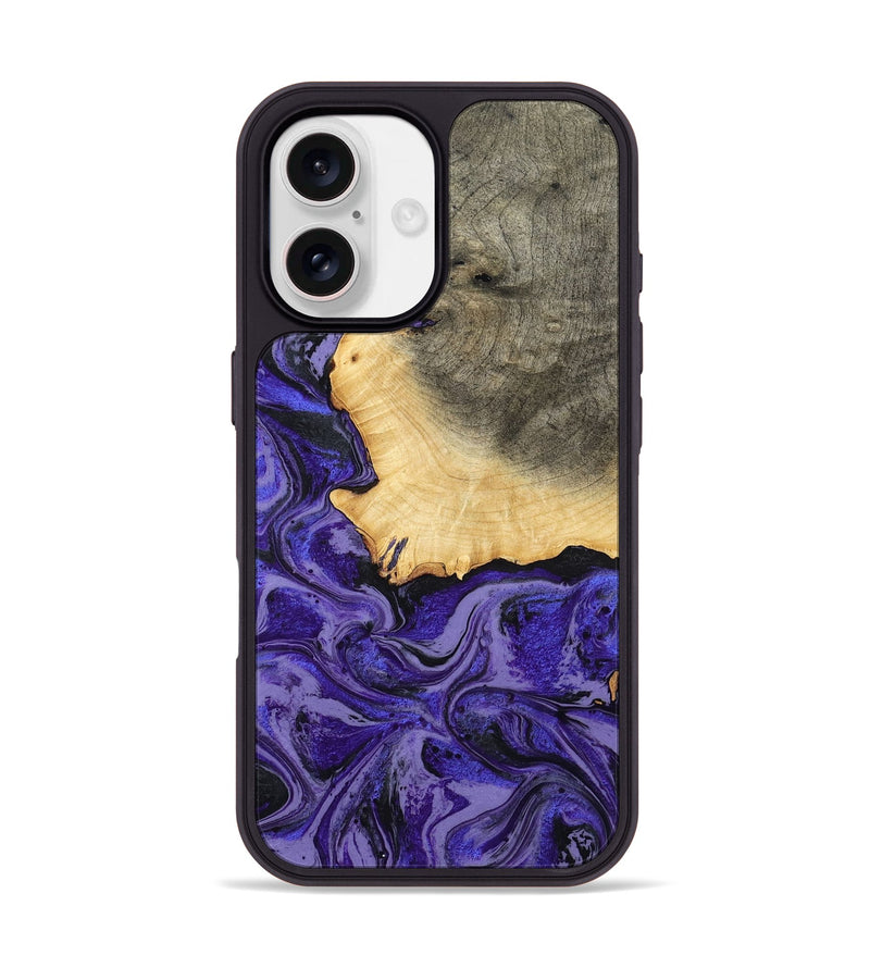 iPhone 17 Wood Phone Case - Debrah (Purple, 803439)